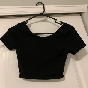 Top Shop black size 4 crop top.
